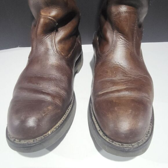 Santa Fe Men's Leather Oil Resistant Work Boots - Picture 13 of 14